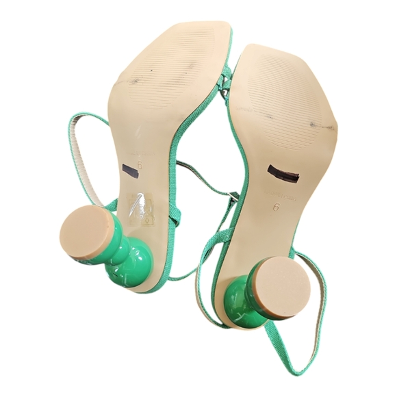 Nasty Gal Linen Two Part Balls Green Size 6 - Picture 9 of 9